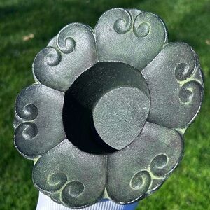 Mid Century Cast Iron Candle Holder Japan